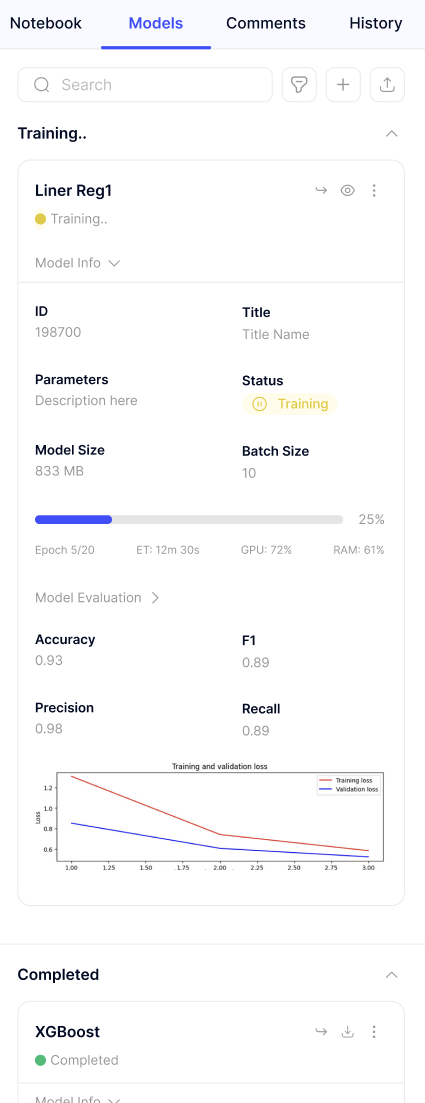 Model Deployment Sidebar